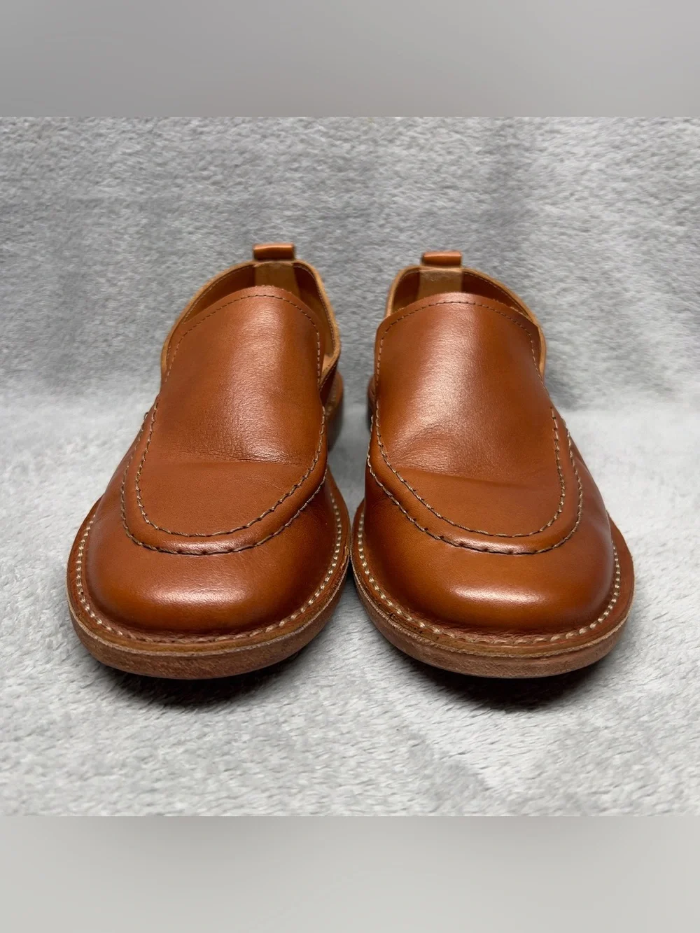 Astorflex Patnoflex Travel Stitch Loafer Men's Size 9 Tan Buffalo Leather Italy